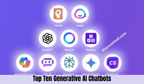 Top Ten Generative AI Chatbots 2025